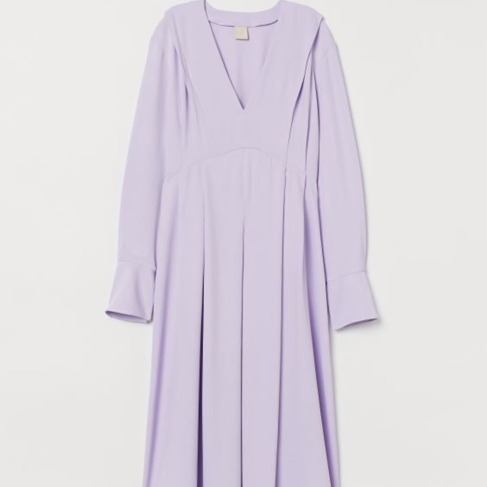 H&M Midi Dress in Lavender - Picture 3 of 3